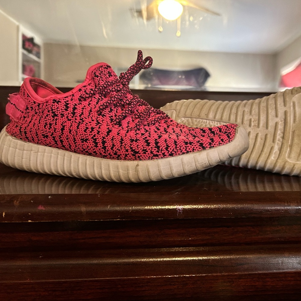 Pink Knit Sneakers